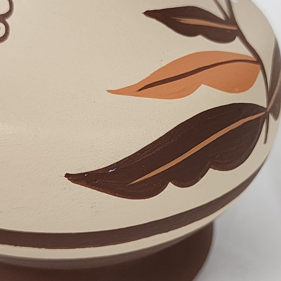 Vintage Hand Painted Vase Southwest Style with Native Inspired Spirit Bird Quail - Picture 7 of 9